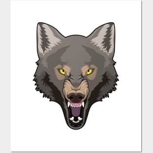 Angry Wolf Posters and Art